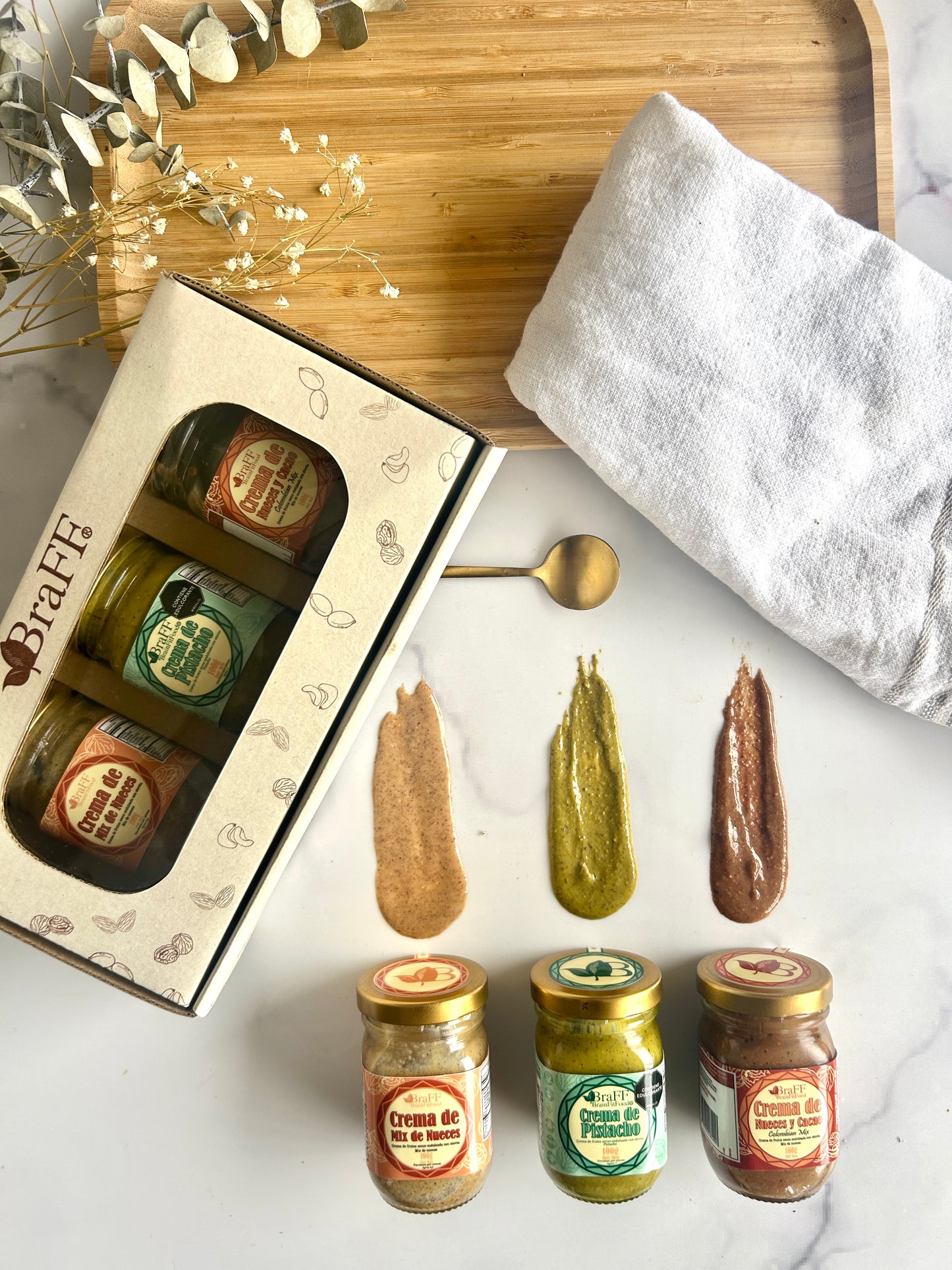 Caja Cremas de Nueces X 3 Unidades 100g