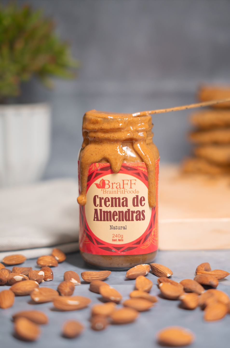 Crema de almendras Natural 240g